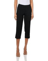 Slimsation By Multiples - Ric Rac Hem Pull-On Crop Pant - Lyst
