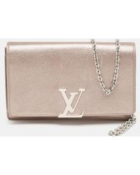 Louis Vuitton - Iridescent Leather Chain Louise Clutch - Lyst