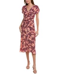 A.L.C. - Elodie Silk-blend Midi Dress - Lyst