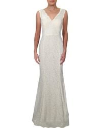 Adrianna Papell - Lace Sleeveless Evening Dress - Lyst