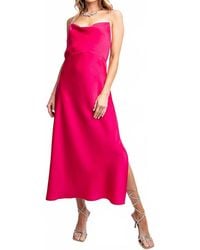 Easel - Cowl Neck Midi Dress - Lyst