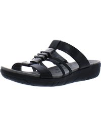 BareTraps - Leather Slip-on Wedge Sandals - Lyst