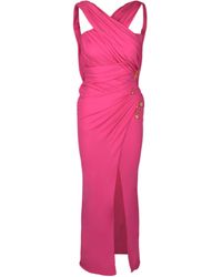 Versace - Sleeveless Draped Cocktail Dress - Lyst