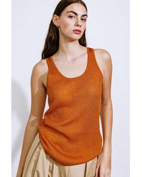 TRUEDAMES - Blissful Love Woven Tank Top - Lyst
