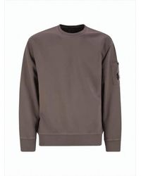 C.P. Company - Long-Sleeve Minimalist Cotton Sweatshirt With Distinctive Lens Detail - Lyst