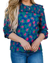 Michelle Mcdowell - Carter Printed Top - Lyst