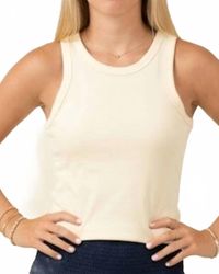 Karlie - Solid Ribbed Tank - Lyst