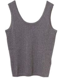 Paul Smith - Glitter Vest Top With Ribbed Texture - Lyst
