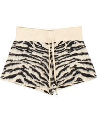 Amiri - Zebra Animal Jacquard Shorts - Lyst