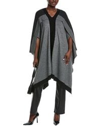 Autumn Cashmere - Colorblocked Cashmere & Wool-Blend Poncho - Lyst