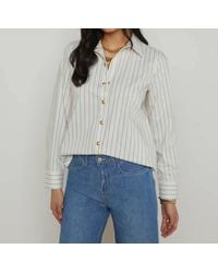 L'Agence - Ellery Poplin Button-Down Shirt - Lyst
