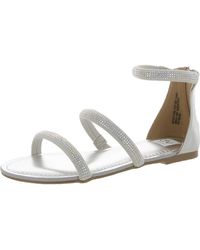 Dolce Vita - Cady Rhinestone Metallic Slide Sandals - Lyst
