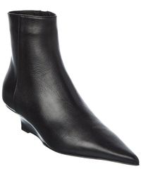 TOTEME - Leather Bootie - Lyst