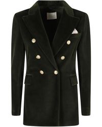 Circolo 1901 - Double-Breasted Velvet Button Jacket - Lyst