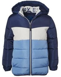 Perry Ellis - Colorblocked Puffer Jacket - Lyst