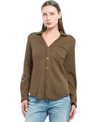 Wilt - Button Front Sweatshirt - Lyst