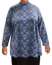 On The Plus Side - Mock Turtleneck Long Sleeve Sweater - Lyst