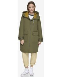 Andrew Marc - Gemas Lightweight Parka With Matte Shell And Faux Leather Details - Lyst