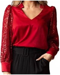 Michelle Mcdowell - Jordan Sequin Top - Lyst
