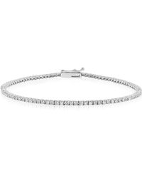 Diana M. Jewels - 14kt Gold Diamond Tennis Bracelet Comprised Of 1.00 Cts Tw - Lyst