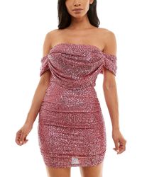 Bebe - Cocktail Party Ruched Cocktail And Party Dress - Lyst