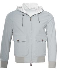 Kiton - Kired Jeff Cotton Reversible Hooded Light-Jacket - Lyst