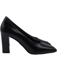 Prada - 85Mm Logo Square Toe Pumps - Lyst