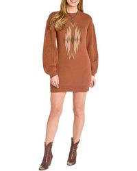 Rock & Roll Denim - Aztec Sweater Dress - Lyst