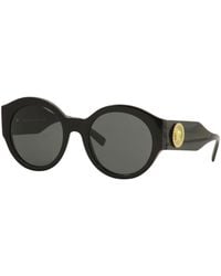 Versace - Ve4380B Medisa Logo Oval Non-Polarized Sunglasses - Lyst