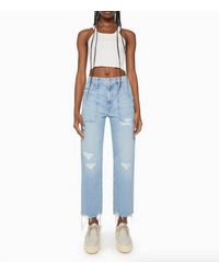 Mother - The Patch Rambler Ankle Jeans - Lyst
