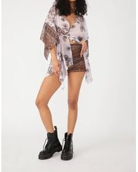 Free People - Dream State Robe And Short Set - Lyst