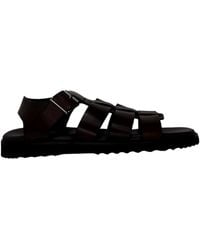 ALDO - Darby Leather Sandal Dark Darby-201 - Lyst