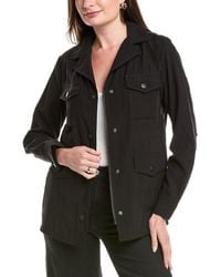 Bella Dahl - Long Sleeve Shirred Raglan Shirt - Lyst