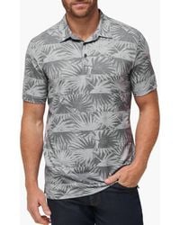 Travis Mathew - Sign Here Leaf Print Piqué Polo Shirt - Lyst