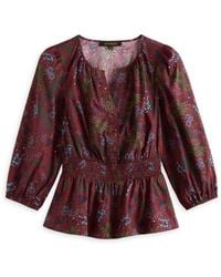 Sugarlips - Naeema Peplum Blouse - Lyst