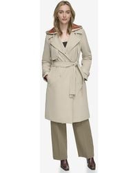 Andrew Marc - Evesham Mixed Media Insulated Trench Coat - Lyst