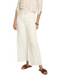 Fdj - Olivia Pintuck Wide Leg Denim Pants - Lyst