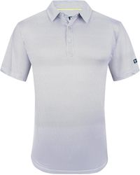 Tom Baine - Performance Geometric Print Four-Way Stretch Golf Polo - Lyst