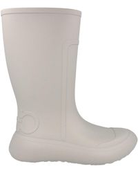 Ferragamo - Gancini Mid-Calf Rainboots With Signature Design - Lyst