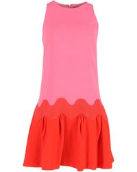 032c - Lela Rose Colorblock Mini Dress - Lyst