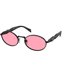 Prada - Pr 65zs 1ab03z 55mm Oval Sunglasses - Lyst