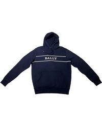 Bally - 6234331 Navy Hooded Sweatshirt Size M - Lyst