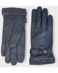 Infinity Leather - Italian Leather Warm Wool Lining Winter Bike Riding Driving Casual Gloves - Lyst