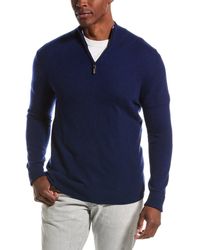 Qi - Cashmere 1/4-zip Pullover - Lyst
