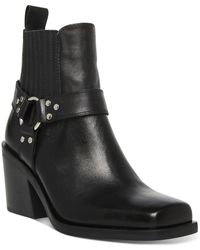 Steve Madden - Wells Leather Harness Chelsea Boots - Lyst