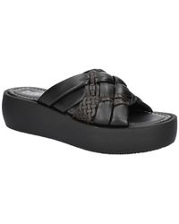 Bella Vita - Ned-italy Leather Slip On Platform Sandals - Lyst