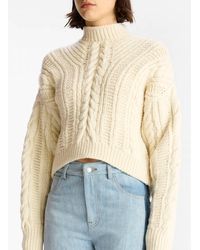 A.L.C. - Shelby Cable Knit Sweater - Lyst