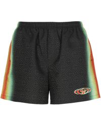 CASABLANCA - Monogram Pattern Swim Shorts - Lyst