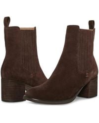 Blondo - Sonali Boots Java Suede Waterproof Ankle Booties Htat524 - Lyst