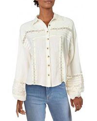 Free People - Stars Print Button-Down Top - Lyst